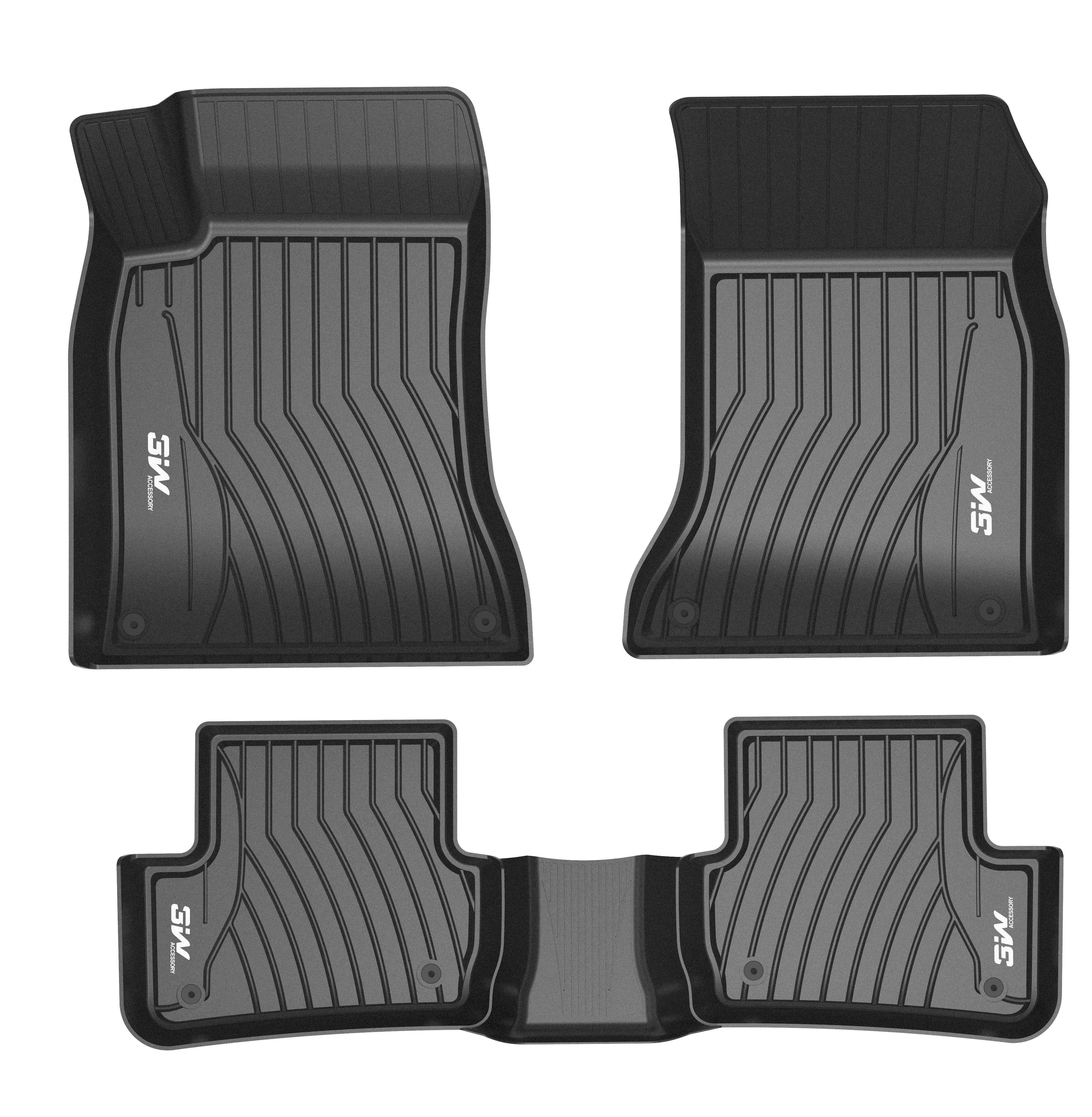 Thảm lót sàn xe ô tô  Mercedes CLS 2018- Macsim 3W – TPE đúc khuôn cao cấp, Dễ vệ sinh