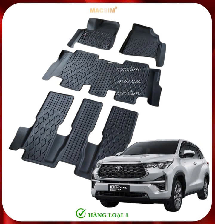 Thảm ô tô tràn viền Toyota Innova Cross 2023-2026-8 chỗ (Mã S1)