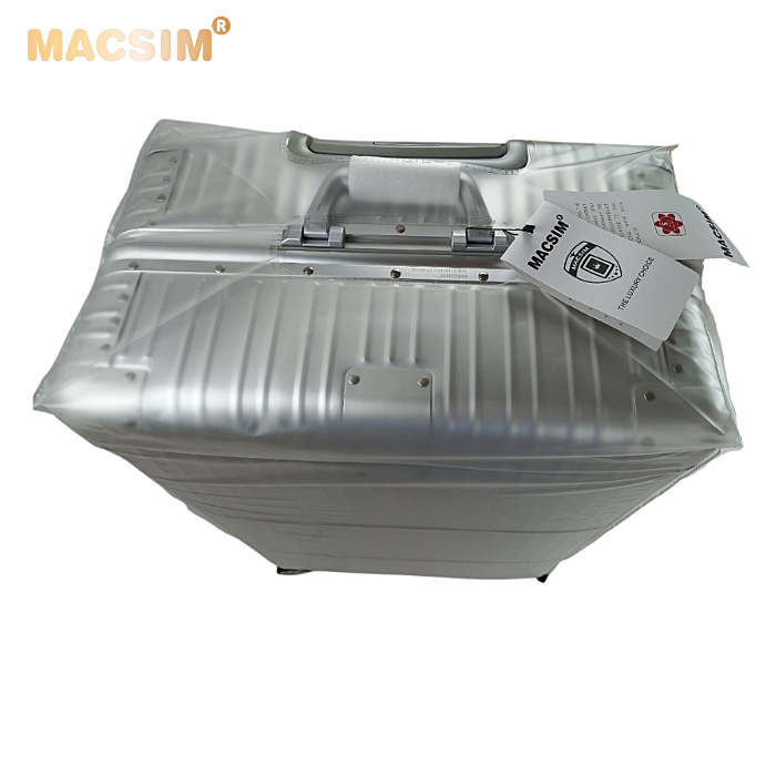 [THANH LÝ GIẢM 50% - VALI NHÔM NGUYÊN KHỐI MACSIM BỊ LỖI NHẸ] Vali du lịch cao cấp hợp kim nhôm nguyên khối Macsim MS1104 – Silver – Size 29 inches