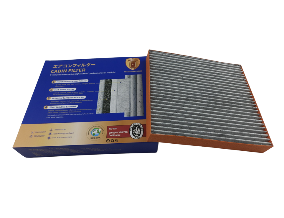Lọc gió điều hòa cao cấp Macsim N95 xe ô tô Honda CRV - 2010- 2015; Honda Accord 9th 2014 - 2016;  Honda Accord 10th -2018; Honda Civic -2012-2014 (mã MS2358)