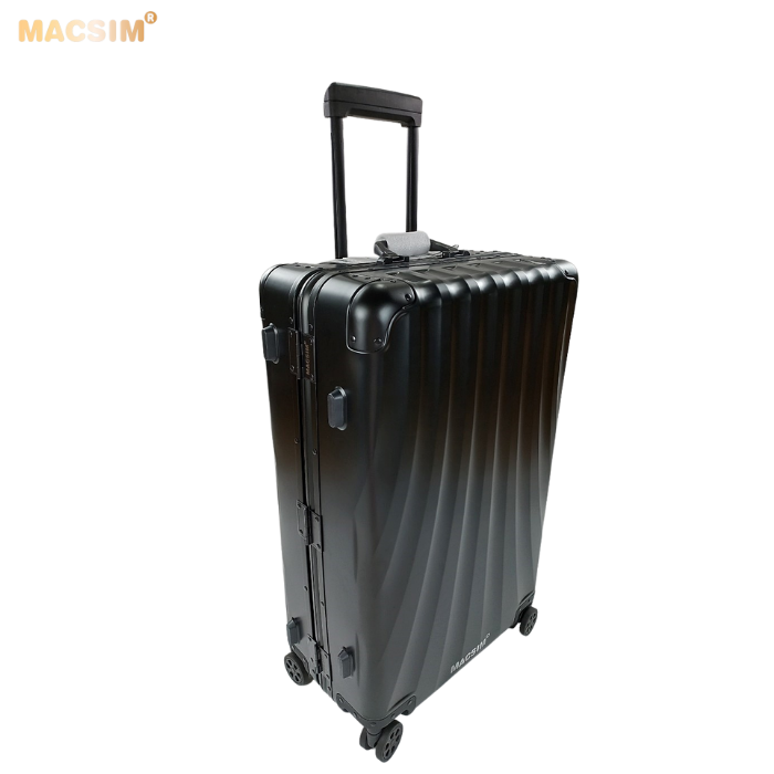 Vali du lịch cao cấp chất liệu hợp kim nhôm nguyên khối MS1307màu đen cỡ 28inches