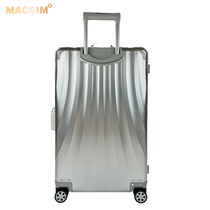 Vali hợp kim nhôm nguyên khối MS1307 Macsim cao cấp màu bạc cỡ 24inches