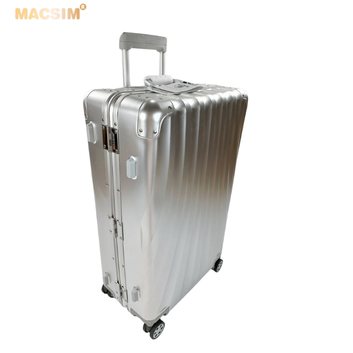 Vali hợp kim nhôm nguyên khối MS1307 Macsim cao cấp màu bạc cỡ 24inches