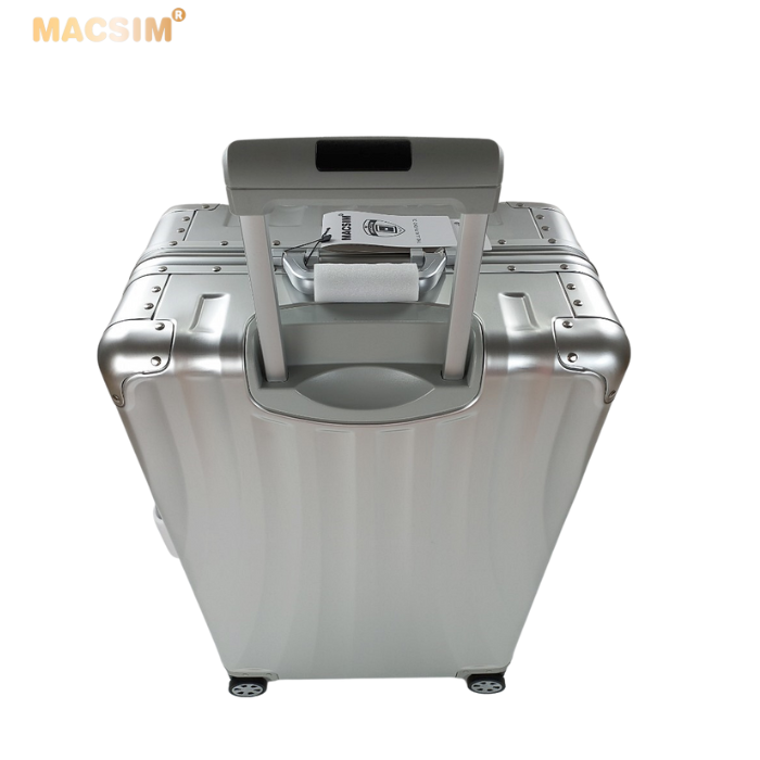 Vali hợp kim nhôm nguyên khối MS1307 Macsim cao cấp màu bạc cỡ 24inches