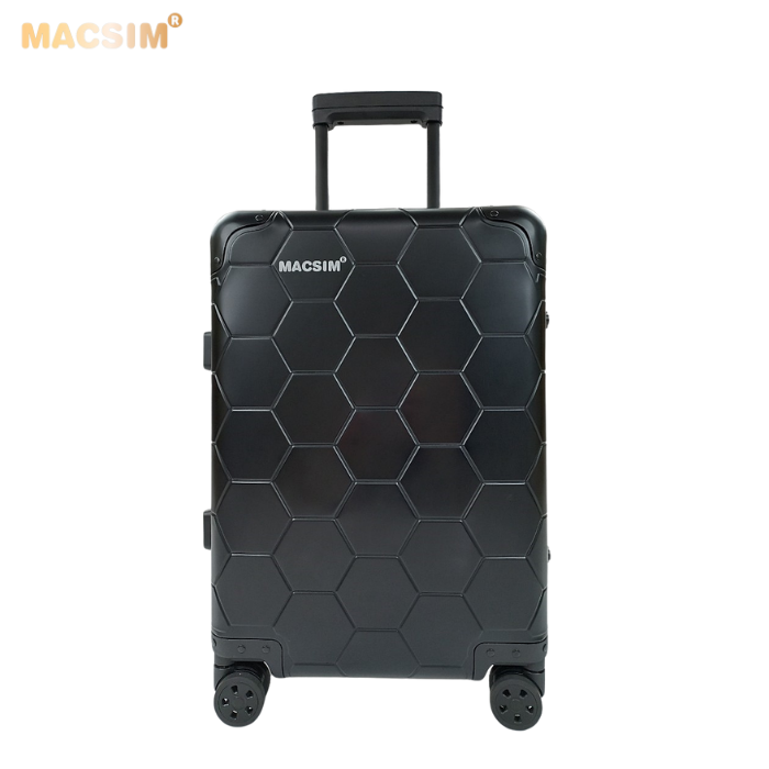 Vali hợp kim nhôm nguyên khối MS1317 Macsim cao cấp màu đen