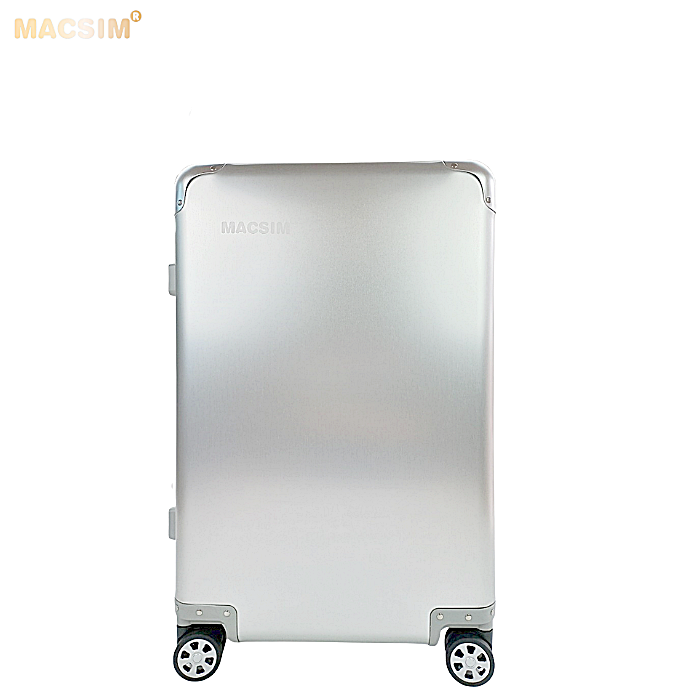 Vali cao cấp chất liệu hợp kim nhôm nguyên khối MS1318 Macsim màu bạc cỡ 24inches