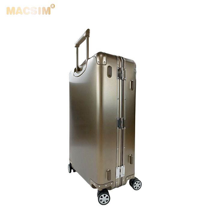 Vali cao cấp chất liệu hợp kim nhôm MS1318 Macsim màu ti-gold cỡ 28inches