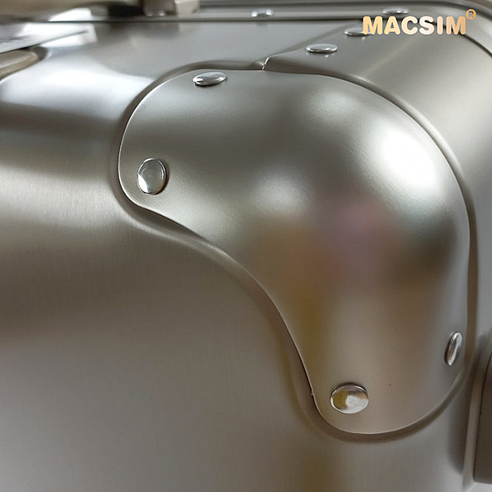 Vali cao cấp chất liệu hợp kim nhôm MS1318 Macsim màu ti-gold cỡ 28inches