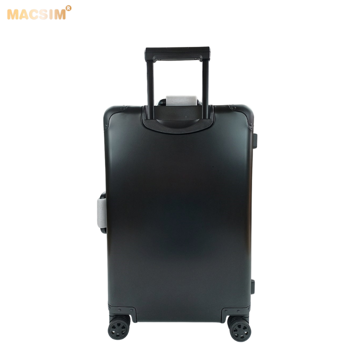 Vali du lịch cao cấp hợp kim nhôm nguyên khối MS1318 Macsim màu đen cỡ 24inches