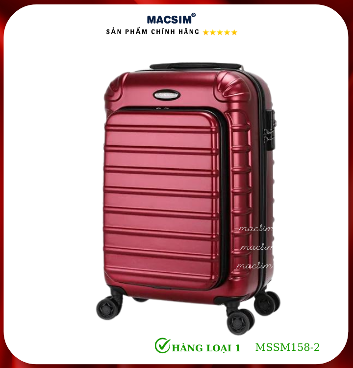 Vali cao cấp Macsim Smooire MSSM158-2b cỡ 20 inch màu đỏ (matt red) - Hàng loại 1