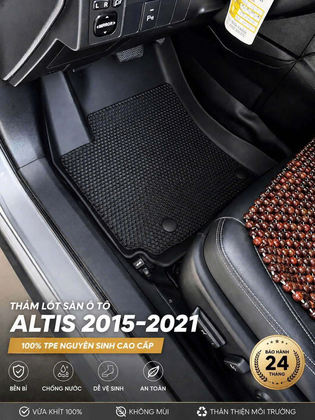 Thảm lót sàn ô tô Toyota Altis 2015-2021 (Mã 03 LG)