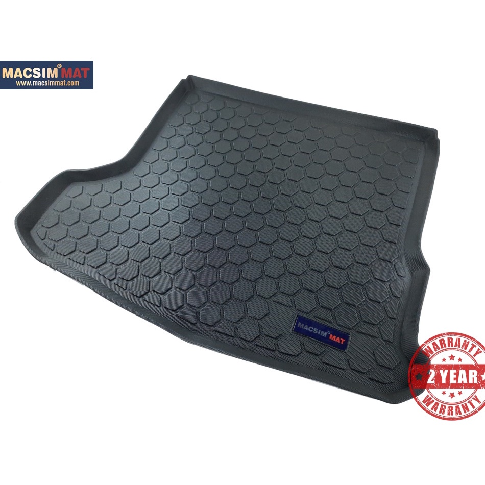Thảm lót cốp hn xe ô tô MAZDA 3 / AXELA (SEDAN) 2014- 2017 nhãn hiệu Macsim chất liệu TPV cao cấp màu đen (140)
