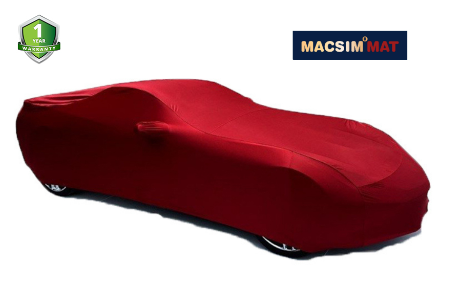 Bạt phủ ô tô BMW 7 series nhãn hiệu Macsim sử dụng trong nhà chất liệu vải thun - màu đen và màu đỏ