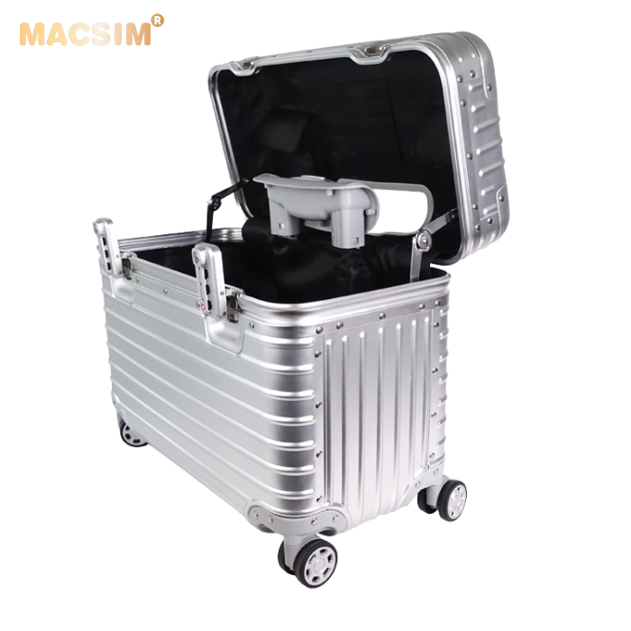 Vali hợp kim nhôm nguyên khối MS2205 Macsim cao cấp màu Silver cỡ 16 inches