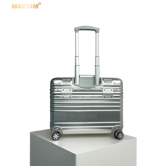 Vali hợp kim nhôm nguyên khối MS2205 Macsim cao cấp màu Silver cỡ 16 inches