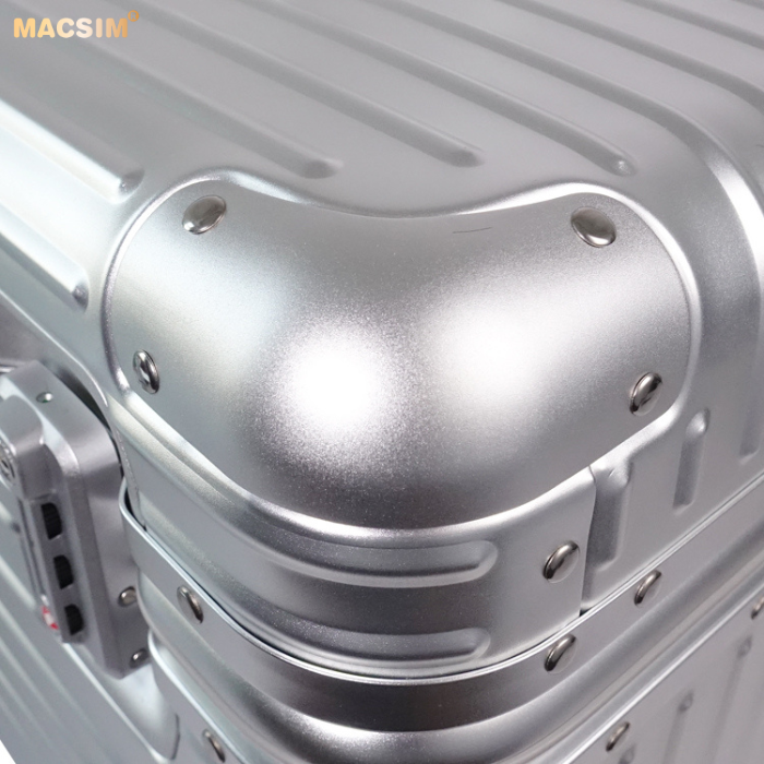 Vali hợp kim nhôm nguyên khối MS2205 Macsim cao cấp màu Silver cỡ 16 inches