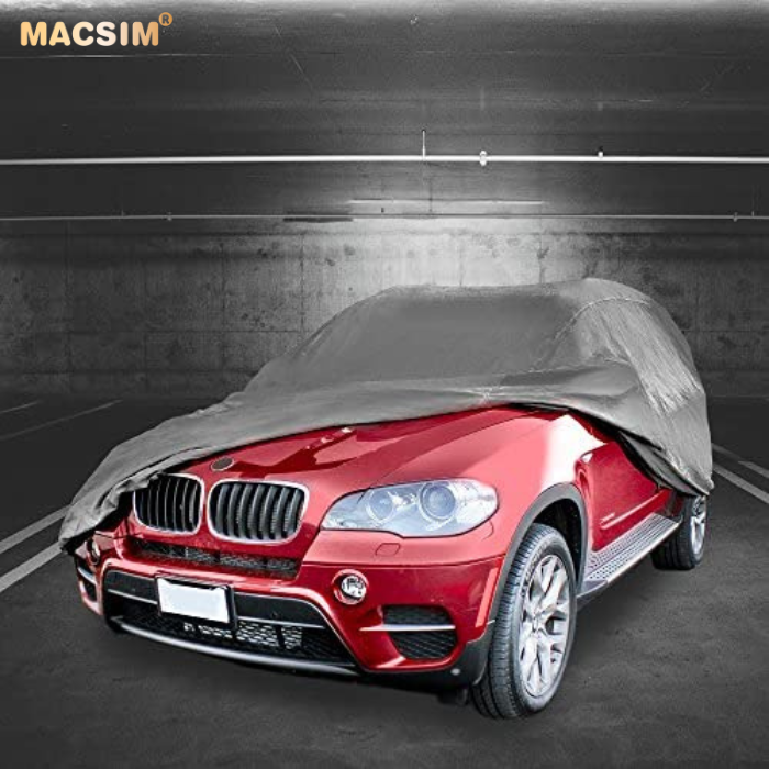 Bạt phủ ô tô chất liệu vải không dệt 4 lớp cao cấp MACSIM cho Volkswagen Teramont 7 c màu ghi