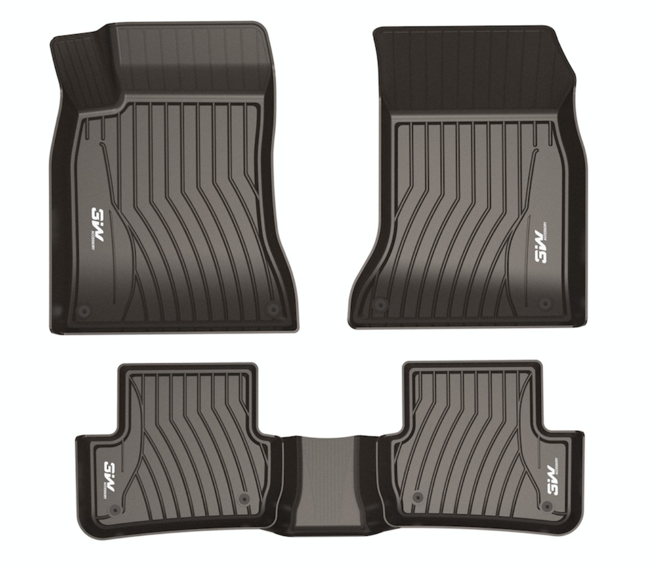 Thảm lót sàn ô tô Mercedes ML 2004-2014 Macsim 3W – TPE đúc khuôn cao cấp, Dễ vệ sinh