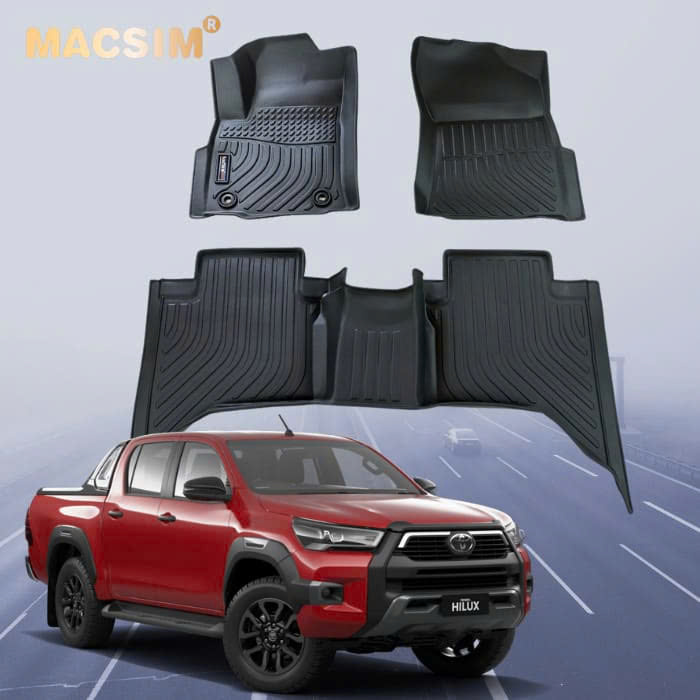 Thảm lót sàn xe ô tô Toyota Hilux 2015-2025 (Mã S2)
