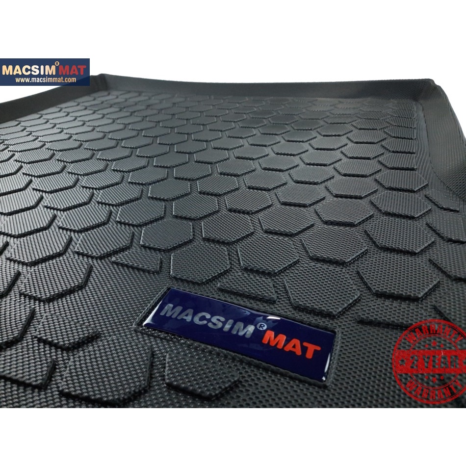 Thảm lót cốp hn xe ô tô MAZDA 3 / AXELA (SEDAN) 2014- 2017 nhãn hiệu Macsim chất liệu TPV cao cấp màu đen (140)