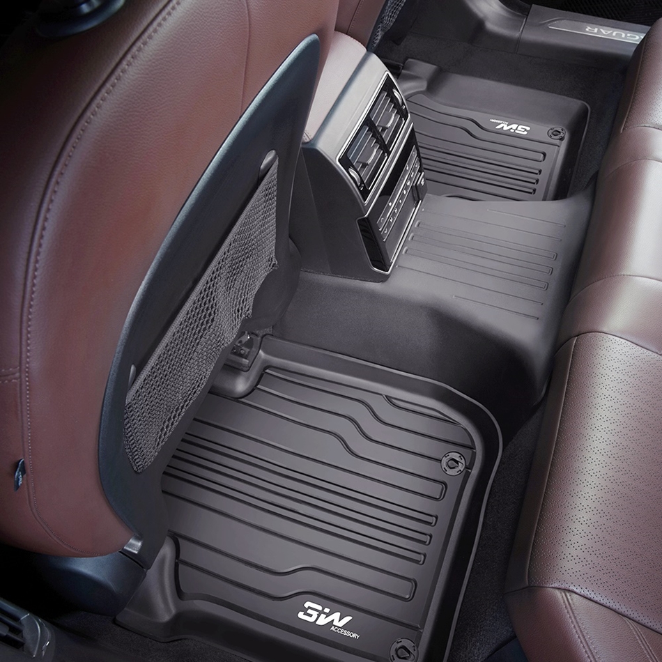 Thảm lót sàn xe ô tô JAGUAR F - PACE 2014- đến nay Nhãn hiệu Macsim 3W chất liệu nhựa TPE đúc khuôn cao cấp - màu đen