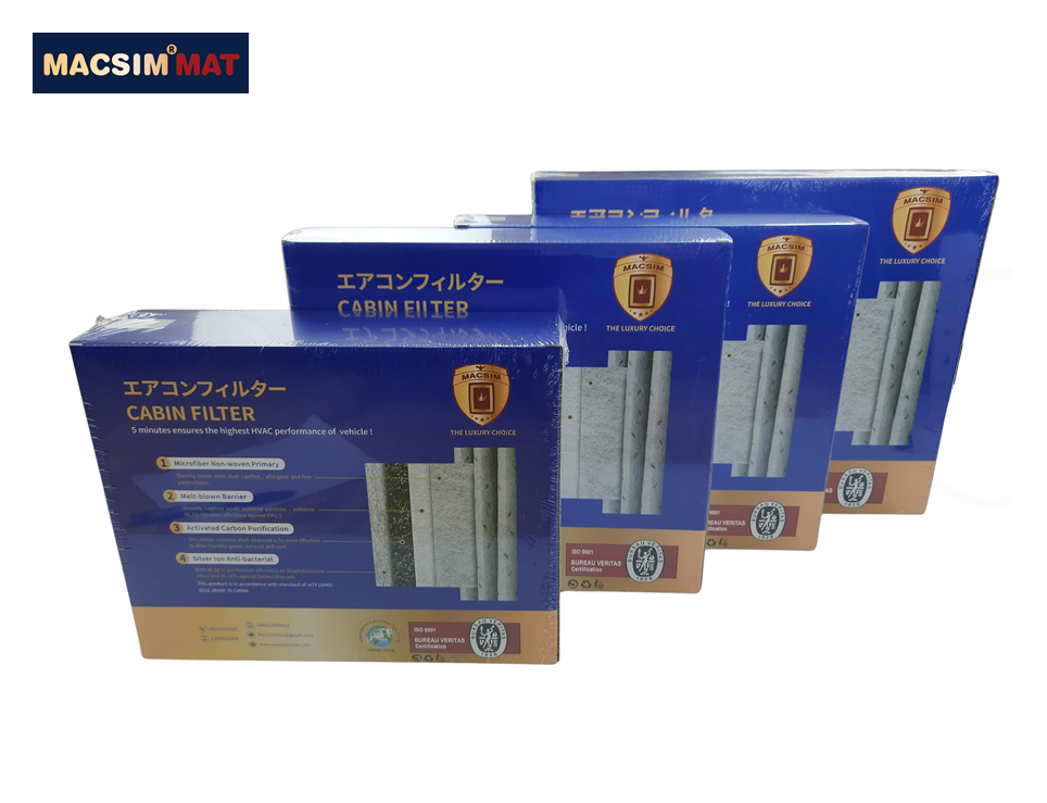 Lọc gió điều hòa cao cấp Macsim N95 xe ô tô Jaguar XFL - 2017  Jaguar XE  2015 - 2017 ; Lexus Nx  2014 - nay; Landrover Ranger rover 2013 - 2016 (mã MS1919)