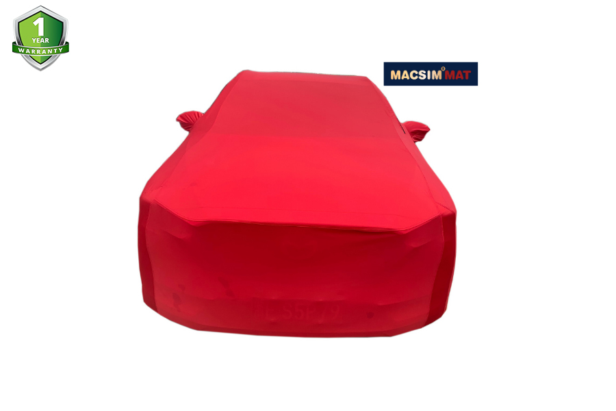 Bạt phủ ô tô Land Rover Evoque nhãn hiệu Macsim sử dụng trong nhà chất liệu vải thun - màu đen và màu đỏ