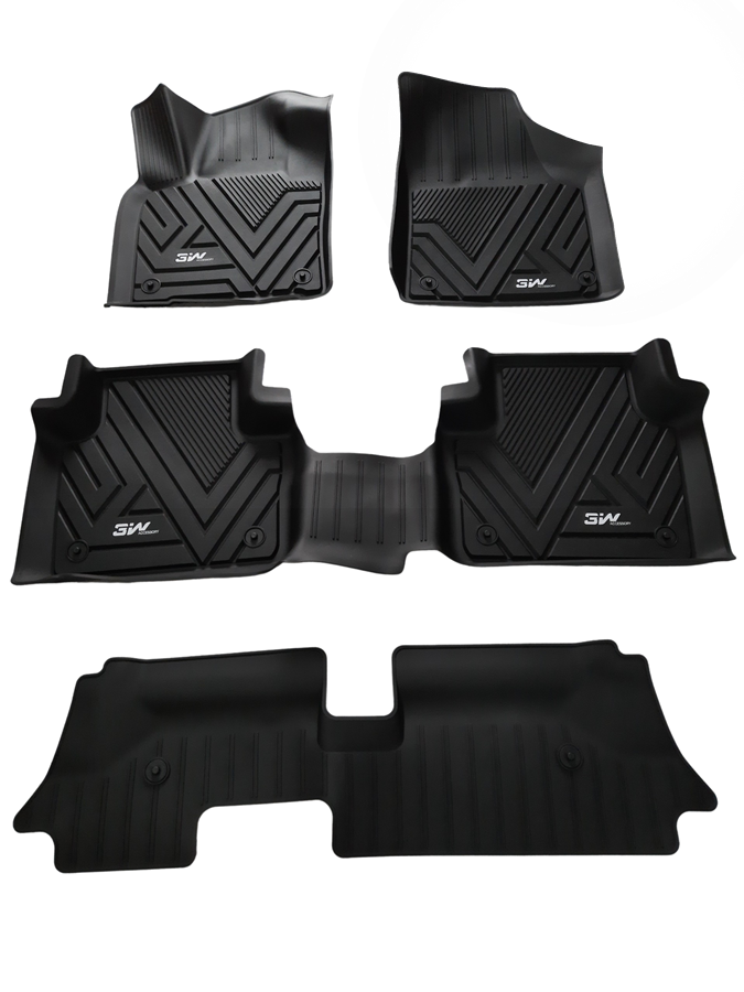 Thảm lót sàn xe ô tô Volkswagen Teramont ( 7 seat) Nhãn hiệu Macsim 3W 3 hàng ghế