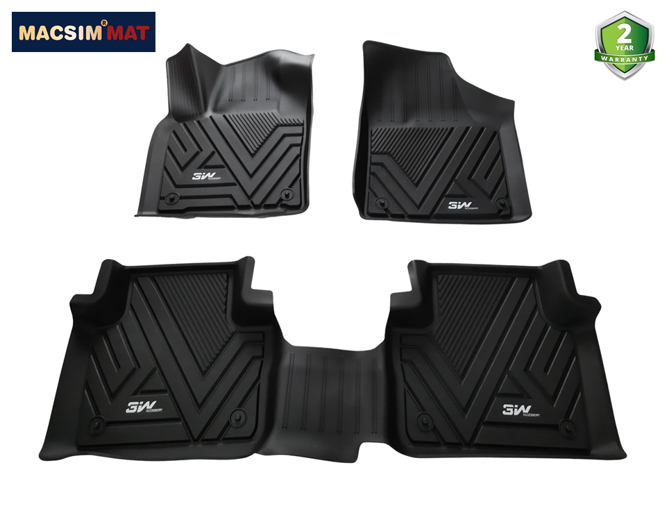 Thảm lót sàn xe ô tô Volkswagen Teramont ( 7 seat) Nhãn hiệu Macsim 3W 3 hàng ghế