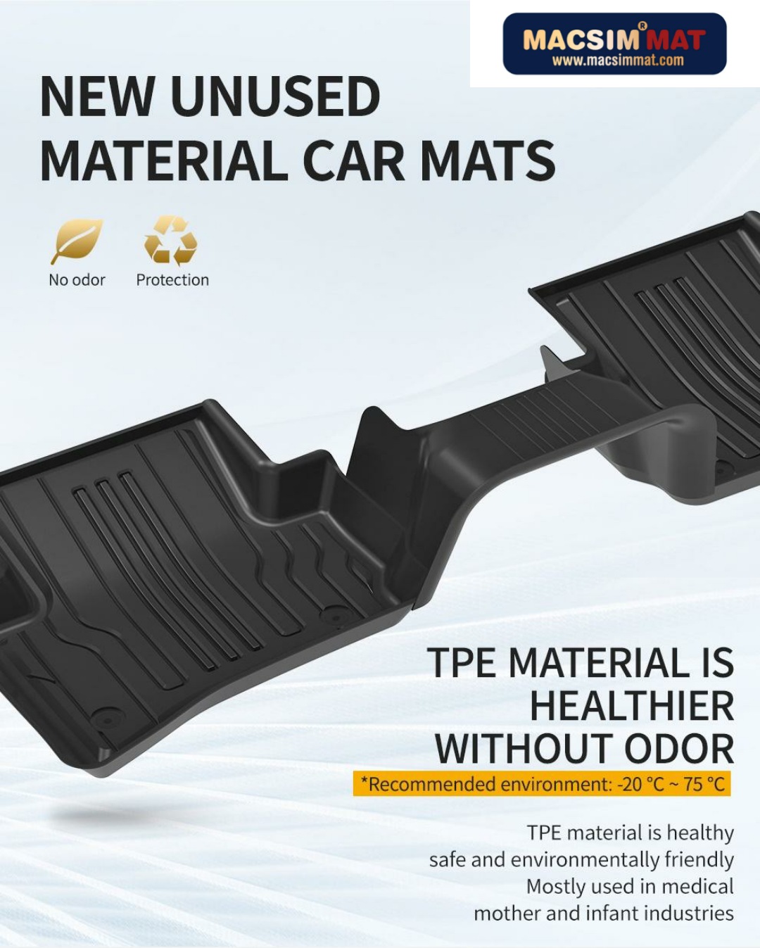 Thảm lót sàn xe ô tô JAGUAR F - PACE 2014- đến nay Nhãn hiệu Macsim 3W chất liệu nhựa TPE đúc khuôn cao cấp - màu đen