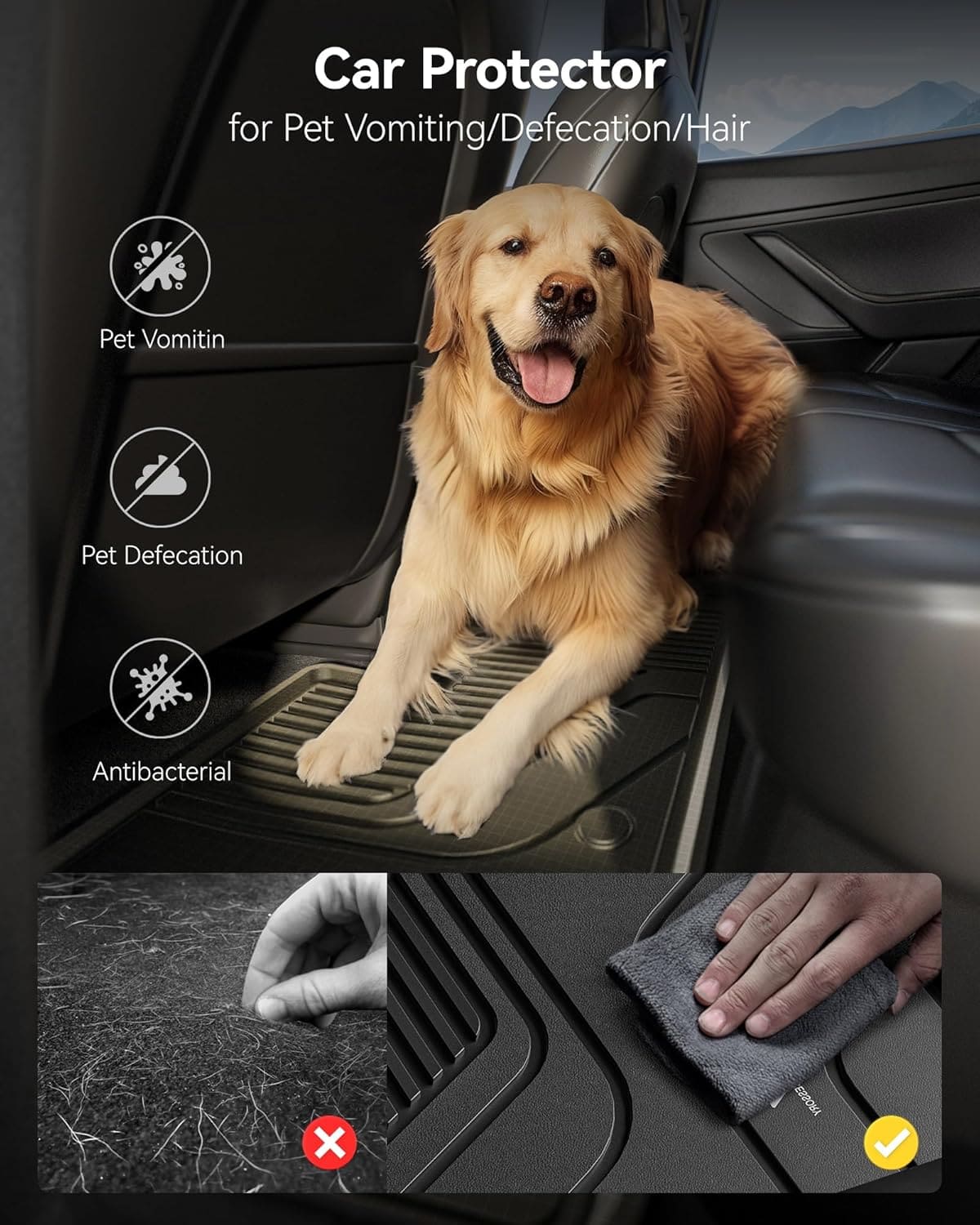 Thảm lót chân ô tô Mercedes E 2024+ Macsim 3W