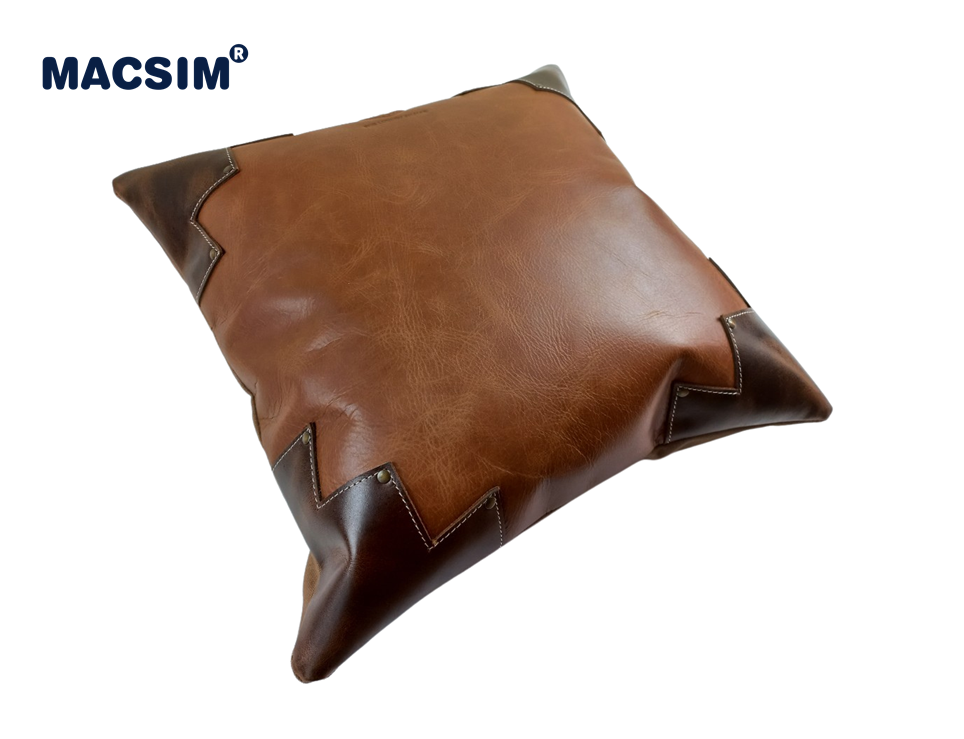 Gối tựa lưng ô tô, gối tựa đầu đa năng, gối sofa cao cấp Macsim kích thước 40cm x 40cm màu vàng