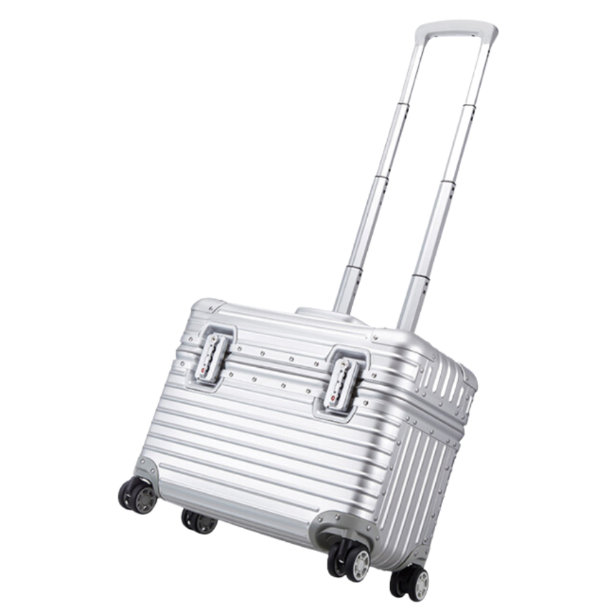 Vali hợp kim nhôm nguyên khối cao cấp Macsim Aksen hàng loại 1 MSAK168 Nhãn hiệu Macsim cao cấp cỡ 17 inches màu bạc