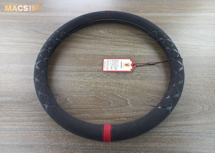 Bọc vô lăng cao cấp Macsim mã 8858 màu đen đỏ