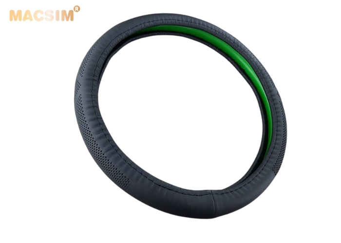 Bọc vô lăng cao cấp Macsim 8933 màu coffe chất liệu da thật - Khâu tay 100% size M