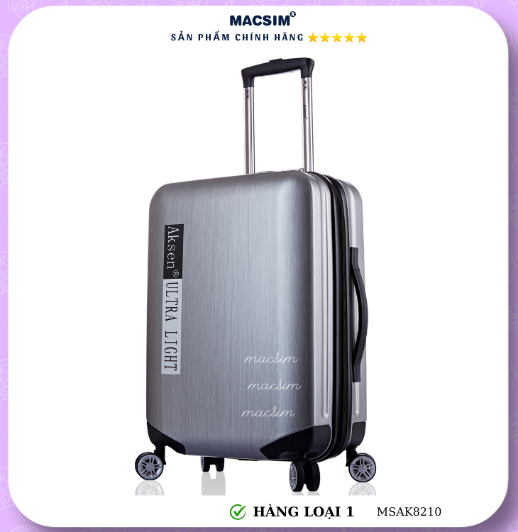 Vali cao cấp Macsim Aksen hàng loại 1 MSAK8210 cỡ 20inch