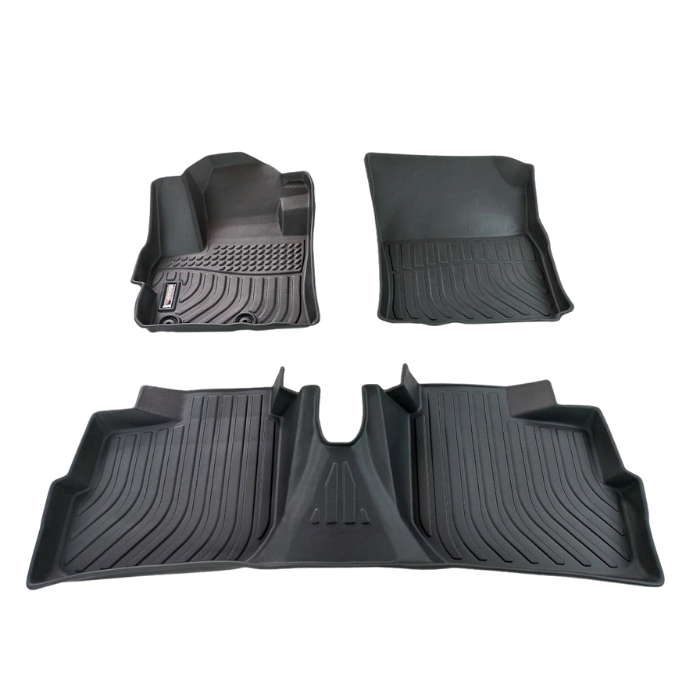 Thảm lót sàn xe ô tô Mitsubishi Mirage G4 Nhãn hiệu Macsim chất liệu nhựa TPE cao cấp màu đen