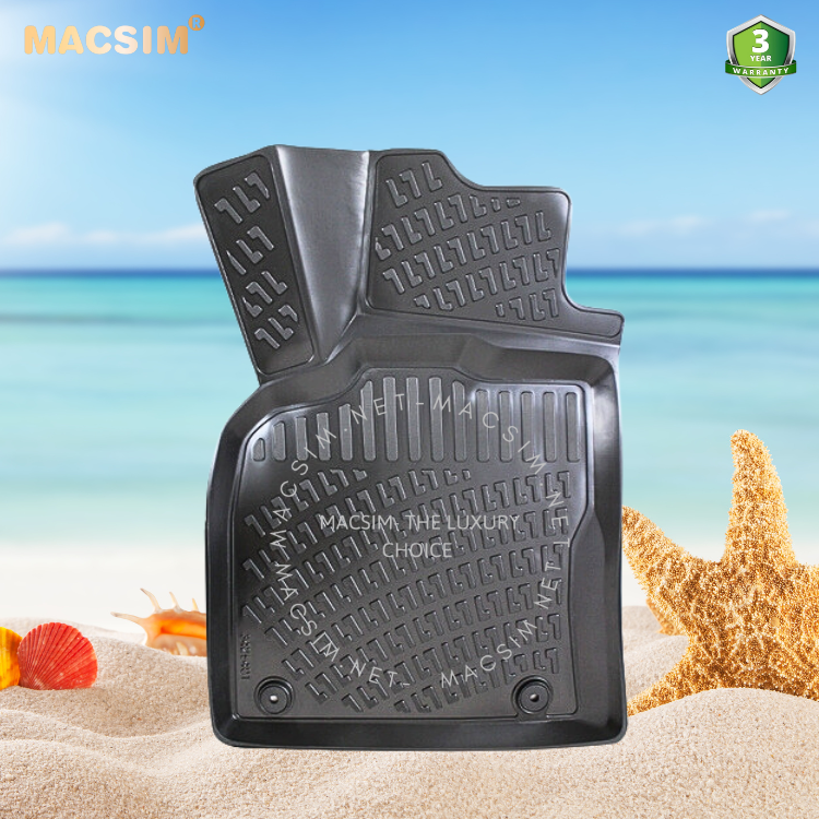 Thảm lót sàn ô tô nhựa TPU Silicon Audi Q8 2018 - Nhãn hiệu Macsim