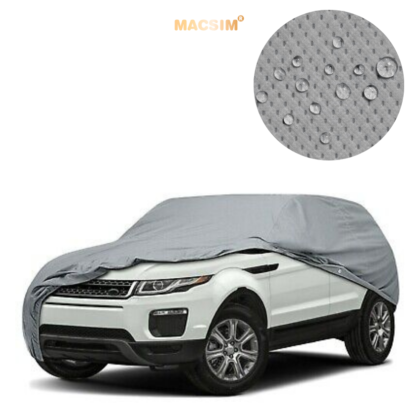 Bạt phủ ô tô chất liệu vải không dệt 3 lớp cao cấp MACSIM cho Vinfast Lux SA màu ghi