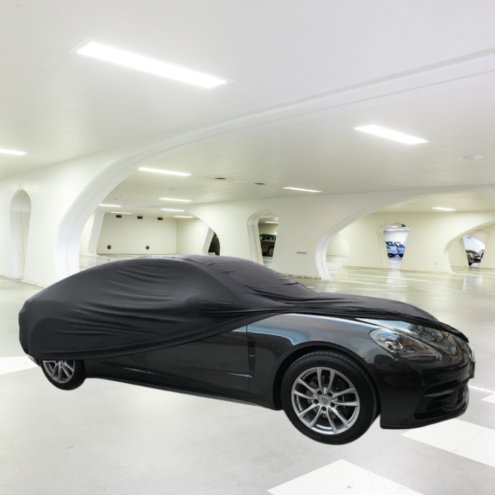 Bạt phủ ô tô trong nhà dòng SUV cỡ L nhãn hiệu Macsim sử dụng trong nhà chất liệu vải thun - màu đen