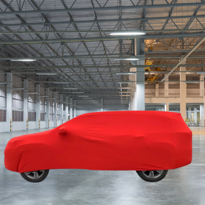 Bạt phủ ô tô trong nhà dòng SUV cỡ YXL nhãn hiệu Macsim sử dụng trong nhà chất liệu vải thun - màu đỏ