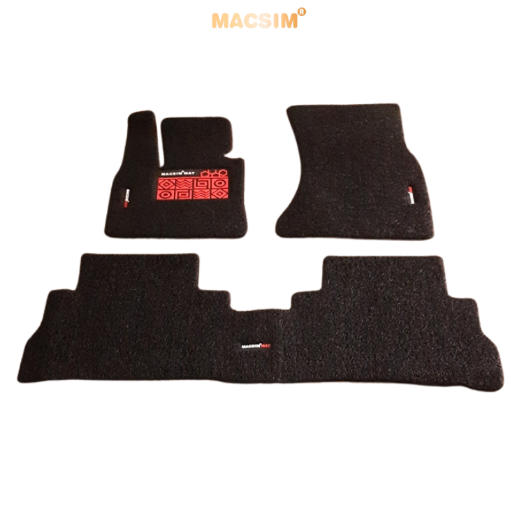 Thảm lót sàn ô tô BMW X5 2008-2017 Macsim PVC Rối Chuẩn Form, Dày 20mm