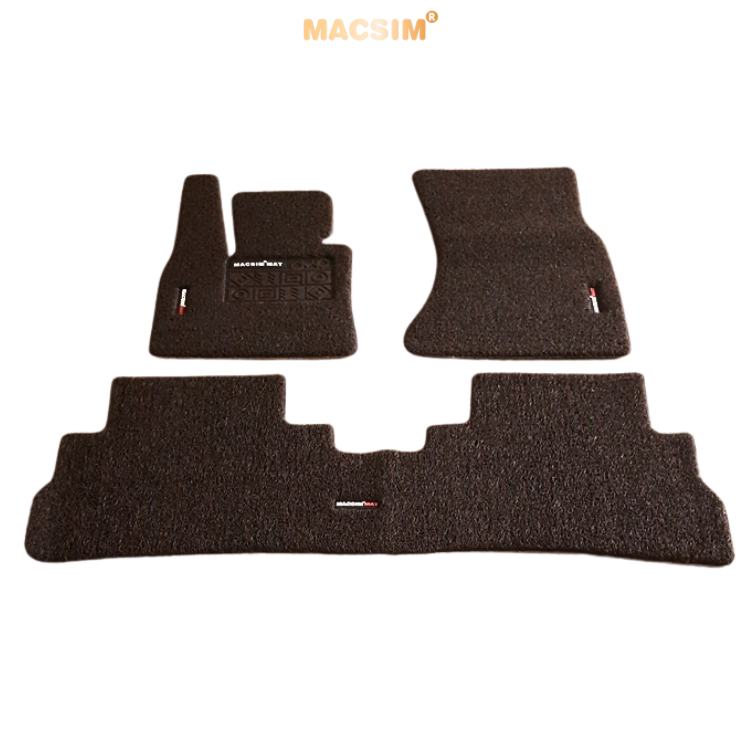 Thảm lót sàn ô tô BMW X5 2008-2017 Macsim PVC Rối Chuẩn Form, Dày 20mm