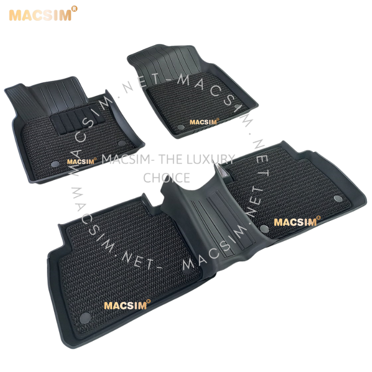 Thảm lót sàn 2 lớp xe ô tô Toyoyta Camry 2025+ Nhãn hiệu Macsim 3W chất liệu nhựa TPE đúc khuôn cao cấp - màu đen