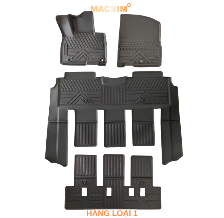 Thảm lót sàn ô tô Kia Carnival 2022   Macsim - TPE chuẩn phom, dễ vệ sinh (Mã 03)