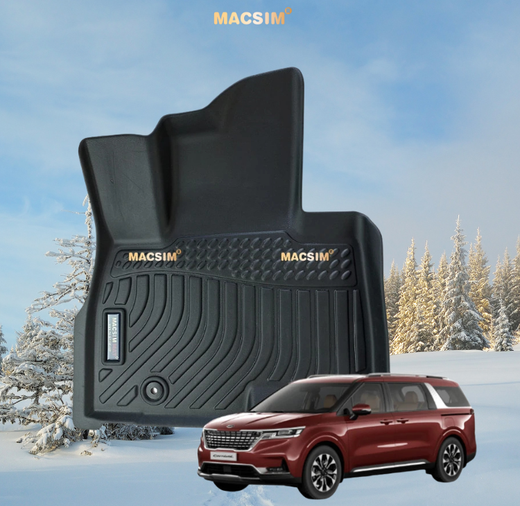 Thảm lót sàn ô tô Kia Carnival 2022 - 8 chỗ  Macsim - TPE chuẩn phom, Sử dụng lâu dài (Mã 01)