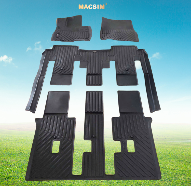 Thảm lót sàn ô tô Kia Carnival 2022 - 8 chỗ  Macsim - TPE chuẩn phom, Sử dụng lâu dài (Mã 01)