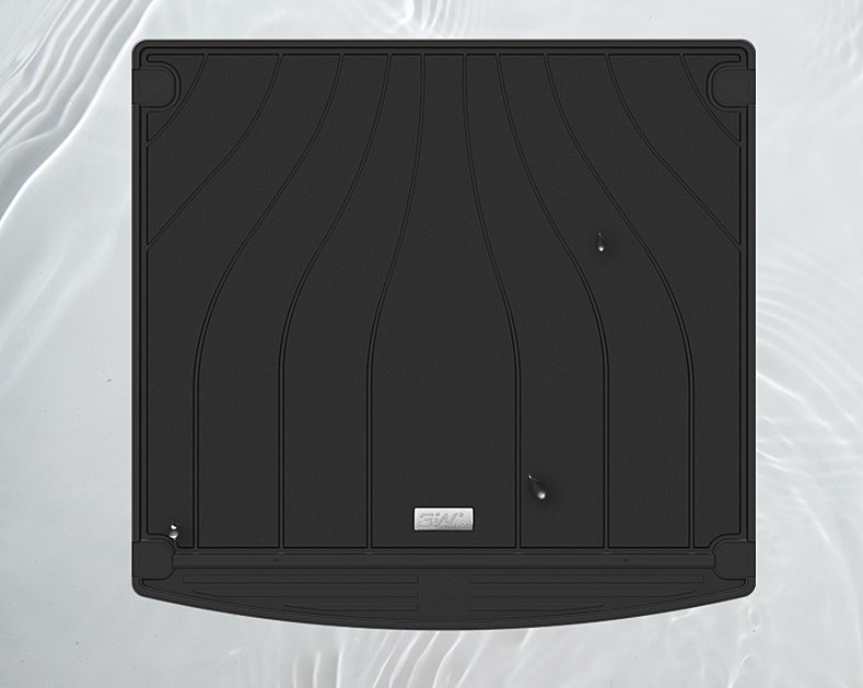 Thảm lót cốp xe ô tô Porsche Cayenne 2018+ nhãn hiệu Macsim 3W chất liệu TPE cao cấp màu đen