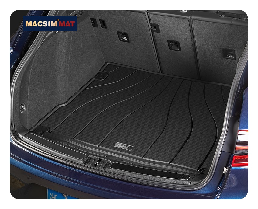 Thảm lót cốp xe ô tô Porsche Cayenne 2018+ MACSIM 3W– TPE Chuẩn Phom, Dễ Vệ Sinh