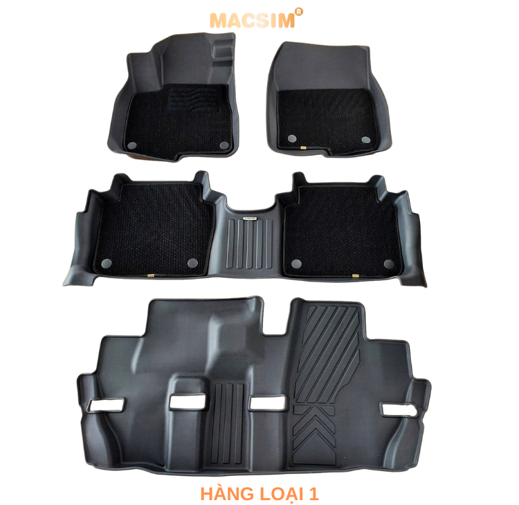 Thảm 3 hàng ghế lót sàn 2 lớp sd3 Honda CRV 2017- 2022 Nhãn hiệu Macsim (Giảm giá nhưng chất lượng không giảm)